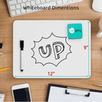 Dry Erase Lapboards 32 Pack, Double-Sided Small White Board for Classroom Student, 9"x12" Portable Dry Erase Board Bulk, Mini Whiteboard with 36 Pens, 36 Erasers & 36 Pen Holders, for Teacher Supplies