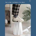 Trash Can Plastic Waste Basket 2.6 Gallon Garbage Can for Bathroom Office Bedroom Kitchen, 2 Pack White