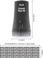 Guard Your ID Advanced Security Roller 2.0 for Identity Theft Prevention Stamping Black