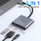 USB C to HDMI Adapter,Type C to Adapter Multiport USB-C Hub Digital AV Converter with 4K HDMI,USB3.0,USB C PD Charge Port for iPad Pro/air,MacBook Pro/air,Tablet,Switch,iPhone 15 and More USBC Device