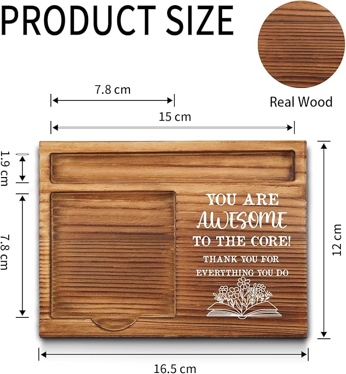 Inspirational Teacher Quotes Sticky Note Holder, Teacher Desk Supplies Set, Thank You Teacher Appreciation Gifts from Student Self-Stick Note Pad Holders GSH26