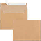 70 Packs A2 Invitation Envelopes, Brown Kraft Envelopes, Envelopes for 4.5x5.5 Cards, Envelopes for Invitations, Envelopes Self Seal for Photos RSVP, Greeting Cards