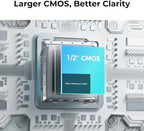 OBSBOT Meet 2 Webcam 4K - AI Framing & Auto Tracking, 1/2" Sensor, 60FPS, Auto Focus, HDR, Dual Mics - Lightweight USB Web Camera for Streaming, Zoom Meetings, Gaming. (Aurora Green)