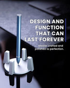 novium Hoverpen - Luxury Pen for Men & Women, Vertically Standing Executive Ballpoint Pen with Top Grade Free-Flowing Ink Refill, Metal Made, Unique Gifts, Luxury Pen for Men, Mens Gifts Ideas