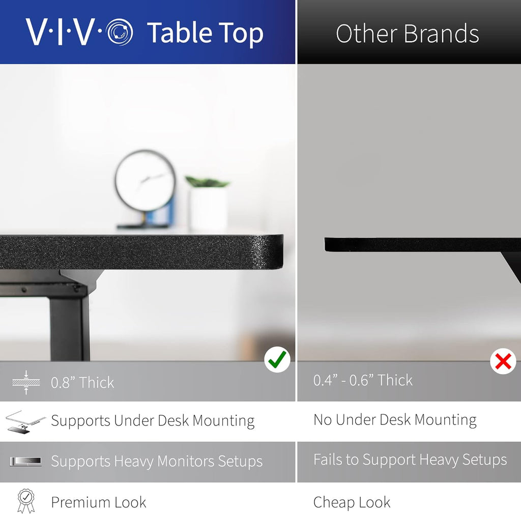 VIVO Electric Corner L-Shaped 84 x 63 in Standing Desk, Memory Height Adjustment, Light Wood Top Black Frame, DESK-E3CTBC-84