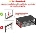 Desk Organizers and Accessories, 2-Tier Computer Monitor Stand Riser with Drawer and 2 Pen Holders, Laptop Stand, Office Desk Accessories for Office Supplies, Purple