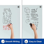 Large Glass Dry Erase Board, 72 x 48 Inches Magnetic Glass Whiteboard for Wall, 6' x 4' Frameless Board for Office, Home, School