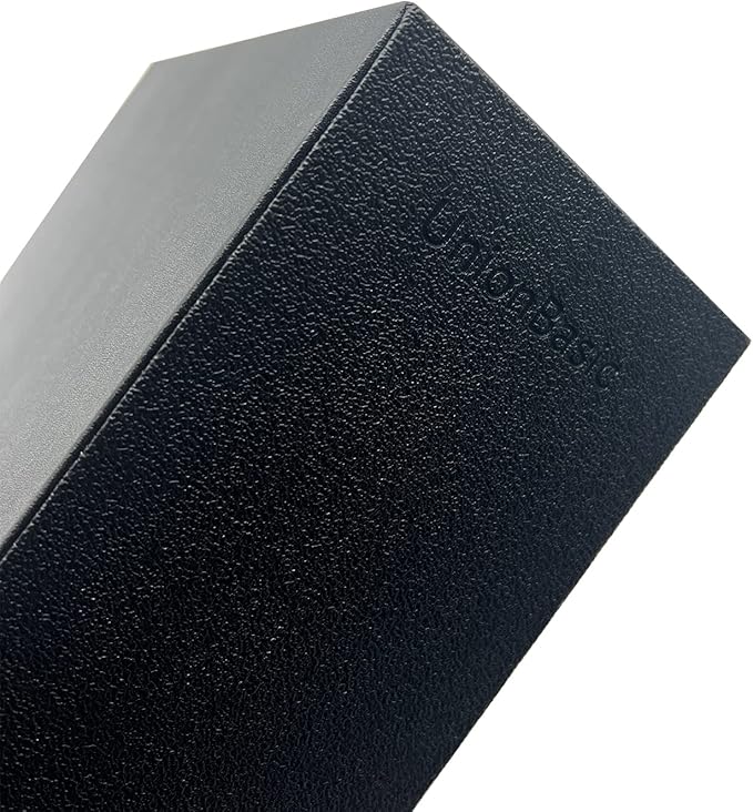 UnionBasic Magazine File Holder - Office Leatherette Desktop Document File Folder Journals Organizer Racks, Black, Set of 4