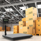 Maxus Shipping Scale 440lb, LCD Digital Postal Scale with Hold and Tare Funtion, Postage Scale for Packages Luggage Post Office Warehouse, Battery and Tape-c Power, Black