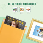 Fuxury Kraft Bubble Mailers 8.5x12 Inch 40 Pack Strong Adhesion Padded Envelopes #2 Self Seal Bubble Envelopes Padded Mailers for Packaging Books,for Small Business Yellow