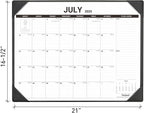 Nekmit Desk Calendar 2025-2026 with Desktop Mat, Large Desk Calendar Runs from Jul 2025 - Dec 2026, Big Desk Pad Calendar 21 x 16 1/2 Inches for Home and Office