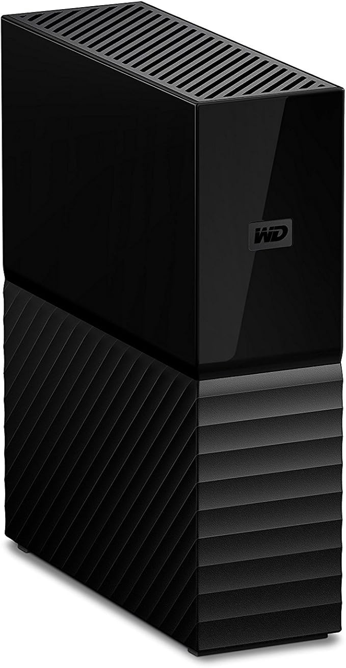 Western Digital 8TB My Book Desktop External Hard Drive, USB 3.0, External HDD with Password Protection and Backup Software - WDBBGB0080HBK-NESN