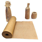 Honeycomb Packing Paper, 15" x 168' Honeycomb Cushioning Wrap Roll for Moving Shipping Packaging Gifts, Recyclable Honeycomb Paper Moving Supplies Bubble Paper Wrapping Protective Roll