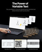 LaserPecker LP5 20W Fiber & Diode Dual Laser Engraver, 10X Faster 0.0027mm Precision for Metal Wood Jewelry, 3D Grayscale & Color Engraving, Portable 6kg Laser Cutter for Instant Store Customization