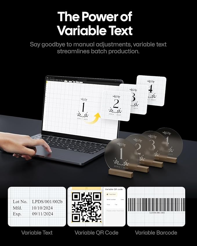 LaserPecker LP5 20W Fiber & Diode Dual Laser Engraver, 10X Faster 0.0027mm Precision for Metal Wood Jewelry, 3D Grayscale & Color Engraving, Portable 6kg Laser Cutter for Instant Store Customization