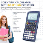 Scientific Calculator with Graphing Function, NEWYES 36X Pro Graphic Science Calculator for Middle and High School Supplies (Blue)