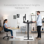 VIVO Electric 71 x 30 in Standing Desk, Memory Height Adjustment, 1B Series, Light Wood Top White Frame, DESK-KIT-1W7C