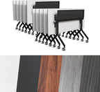 Conference Room Table, Folding Conference Tables,Thicken Grey Tabletop,Flip Top Wooden Seminar Meeting Room Table for Conference Room Offices (10, Black Drawer, 55.1”)