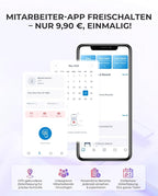 NGTeco Cloud Time Clock, Upgraded TC1 Remote Control 2.4GHz WiFi Time Card Machine for Small Business with Software & App for iOS/Android, Includes 5 RFID Cards No Monthly Fees