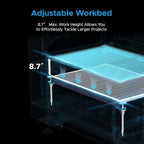 OMTech Pronto 90W CO2 Laser Engraver with Water Chiller&LightBurn, 28"x20" Laser Engraving Machine with Autofocus 2 Way Pass-Throughs Built-in Air Assist, Laser Cutter for Wood Glass Acrylic More