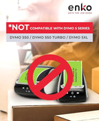 enKo [6 Rolls, 1800 Direct Thermal Labels] Green Colored Compatible for Dymo 30256 Label (2-5/16 x 4") Use with Dymo, Rollo Thermal Printer as Shipping & Mailing Labels