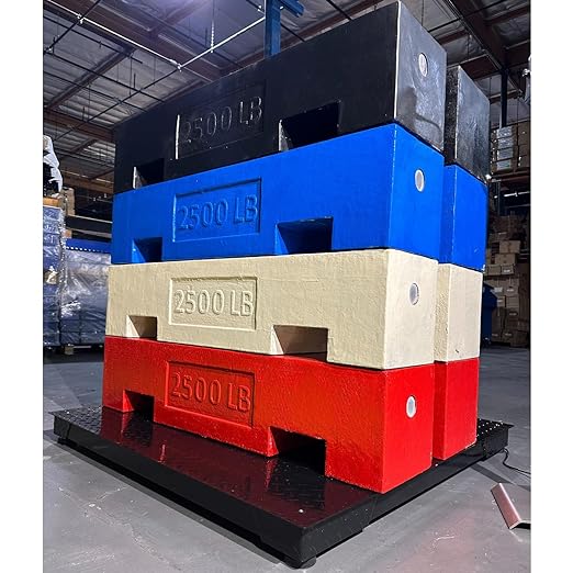 SellEton SL-5' x 4' (60" x 48") Non-NTEP Floor Scales, Accurate Pallet Scales with Smart Digital Indicator for Warehouse Shipping and Heavy Duty Industrial Weighing, 10.000 lb x 1 lb