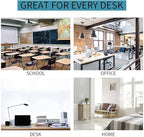 Vlando Desk Organizer with Drawer, Back to School Supplies - 5 Compartment Desktop Storage Holder with Organizer Section for Desk Accessories (Gray)