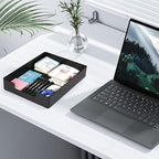 Letter-Size Tray, Desk Drawer Organizer, A4 Plastic Paper Tray, Multi-use Large Storage Basket for Office Home Supplies,13 x 9.6 inch