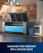 OMTech 150W CO2 Laser Engraver | 63" x 40" Cutting & Engraving Machine with Autofocus, Autolift & 3-Way Air Assist| Ideal for Wood, Glass & Acrylic