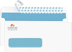 Aimoh 250#10 Custom Printed Single Left Window Self Seal Security Envelopes, Text and Logo Customization, Self Sealing Closure, Security Tinted, Size 4-1/8 x 9-1/2 Inches, 24 LB, 250 Count (72352-250)