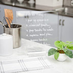 russell+hazel Acrylic Memo Tablet, Dry Erase Board and Marker, Clear 12” x 6” x 11.5” (31384)