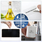 M100 Clear Thermal Label 1.57'' x 1.18'' (40 x 30 mm), Multi-Purpose Adhesive Transparent Thermal Labels Compatible with Label Maker M110/ M220/ M221/ M120/ M260/M150/M250, 230 Labels/Roll