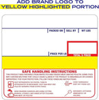 CEPRICO - Customizable CĀS Scale Labels - 48 Rolls of Thermal Printing Scale Labels – Compatible with CĀS LST-8040 | Safe Handling Instruction | Ideal for Supermarkets, Retailers and Grocery Stores