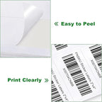 2x4 Shipping Address Labels, 500 Matte Printable Sticker Labels for Mailing Labels, Fragile Stickers, Product Sticker Making, 8.5 x 11 Label Paper for Lase Inkjet Printer, 10 Up Per Sheet, 50 Sheets
