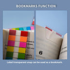 Ericter 1440 Pcs Sticky Tabs Book Tabs Page Markers Tabs, Sticky Note Tabs Colored Writable and Repositionable Index Tabs, Tabs for Annotating Books, Page Tabs