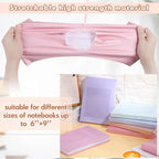 PerKoop 12 Pcs Jumbo Book Covers Stretchable Fabric School Book Protector Reusable Washable Cover Protector for Most Hardcover Textbooks(Pastel Colors,6 x 9 Inch)