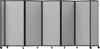 Versare Room Divider 360 Portable Wall Partition | Folding Panels | Large Freestanding Divider | Locking Wheels | Temporary Room Separator