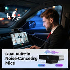 HORION 4K Webcam with Microphone, Auto Framing Camera for PC, 10X EPTZ Zoom, Plug & Play USB 3.0,Video with Dual AI Noise-Canceling Mic, for Video Conference, Streaming, PC/Mac/Linux, HC-5M