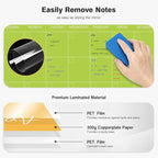 Ospelelf Undated Wall Calendar Dry Erase 12 Month, 12" x 17" Laminated Calendar Monthly Office Calendar 2025, 12 Sheets