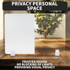 Nisorpa 4PCS Desk Dividers Privacy Desk Panel,Frosted Acrylic Partitions with Clips,Classroom Privacy Shield for Student Desks Protective Noise and Visual Guard for Office,School - 23.6 "L X 15.8 "W