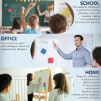 XKDOUS 35 Pack Dry Erase Eraser, Magnetic Whiteboard Eraser Bulk, Small White Board Eraser for Kids, Dry Erase Board Eraser, Mini Dry Erase Erasers Perfect for Classroom(4 Color Set, 2 x 2 Inch)