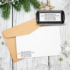 Large Size Custom Self-Inking Stamp Customized Return Address Stamp - Up to 5 Lines of Text Choose from Many Fonts & Ink Colors