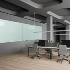 Magnetic Glass White Board 72"X36" Premium Tempered Dry Erase Boards Wall Mounted Frameless Whiteboard Message Writing Boards (White)