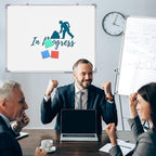 Tinlade 6 Pack Magnetic Dry Erase Whiteboard Message Presentation White Board White Board Dry Erase Aluminum Frame Hanging Whiteboard for School Home Office (18 x 24 Inches)