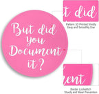 Funny Work Mouse Pad, Small Round Mouse Pads for Desk, Cute Mini Travel Mousepad for Wireless Computer Laptop, Office Desk Accessories, But Did You Document It, 8.6 x 8.6 inch