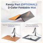 CZUR Fancy S Pro 12MP USB Document Camera for Teacher, 4K Webcam with Microphone and LED Light, Up to 60fps, Auto Focus, for Remote Teaching, Live Streaming, Web Conference, for Mac and Windows