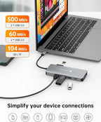 USB C Docking Station Dual HDMI Adapter, 11 in 1 Multi Display Docking Station Dual Monitor with 2 HDMI, VGA, 100W PD, 4 USB, USB C Hub Multiport Dongle Compatible with MacBook/Dell/HP/Lenovo Laptops