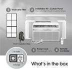 LG LW1025R 10,000 Air Conditioner with Dehumidifier, 115V, Medium Rooms up to 450 Sq. Ft, Window Unit AC with Remote Control, 3 Speeds, Auto-Restart, 24-Hour Timer, 10000 BTU, Bright White