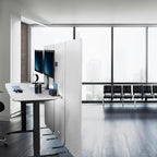 VIVO Freestanding 72 x 56 inch Privacy Panel, Cubicle Divider, Acoustic Wall Partition, x3 24 inch Panels, Gray, PP-3-S072G