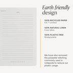 Intelligent Change - Daily Desk Pad, 3-Month Productivity Planner, Tear-Out Deskpad for to-Do List, Productivity Tools for Time Management and Mindfulness, A4 Size, Black